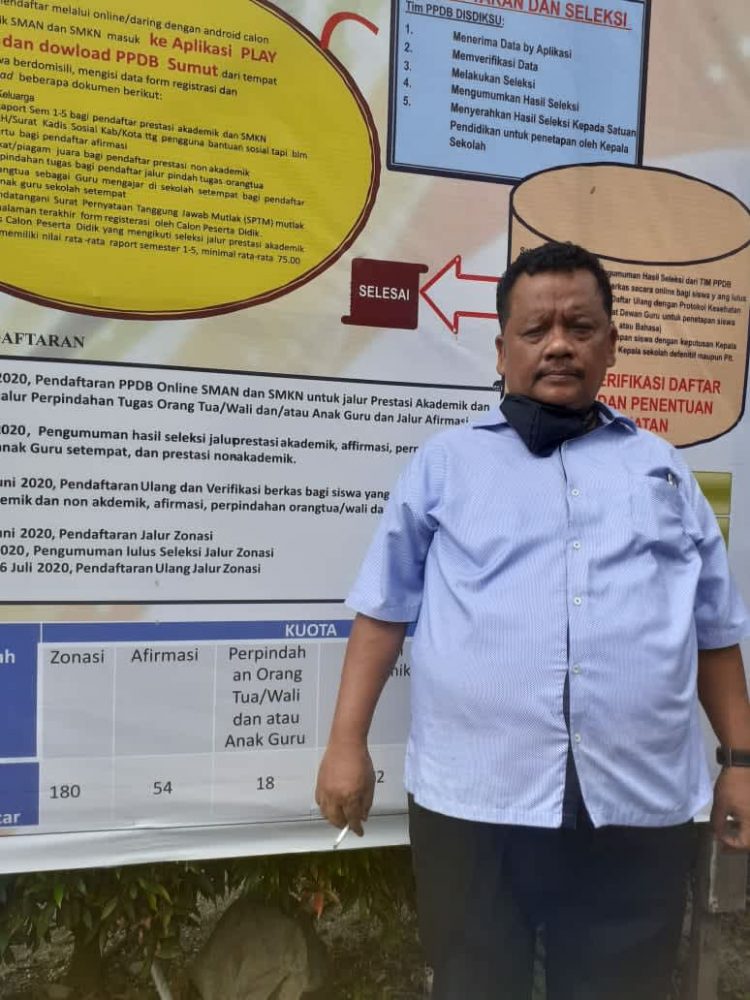 Kepala SMA Negeri 4 Kota Pematangsiantar RB Manurung