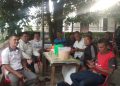 Rapat DPC Humatob Kecamatan Siantar Utara mempersiapkan acara peletakan batu pertama pembangunan kantor sekretariat yang akan digelar besok, Jumat (10/07/2020).