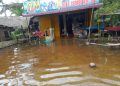 Air menggenani rumah warga di Tanjungbalai
