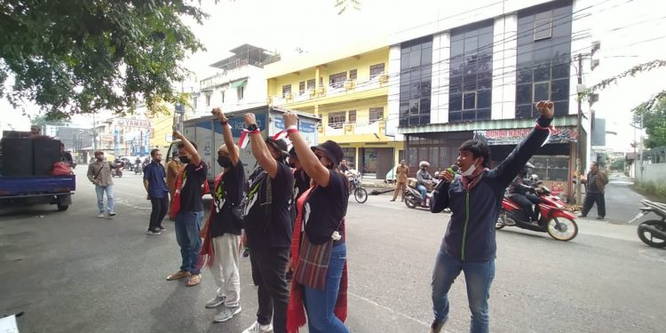 Aksi pemuda Dairi di Medan