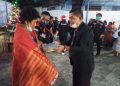 Ketua DPD Humatob Simalungun Pardomuan Nauli Simanjuntak dalam acara Natal di Perdagangan
