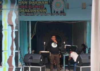 Ketua DPD IPK Simalungun Martogi Sinaga sampaikan sambutan.