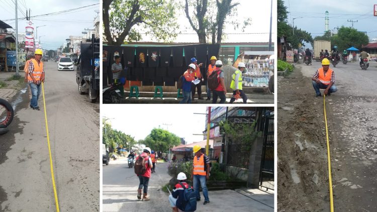 Perbaikan ruas Jalan Ade Irma Suryani Kecamatan Siantar Utara Kota Pematang Siantar yang mengalami kerusakan parah (f:ist/konstruktif)