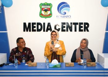 Ruangan media center diresmikan Wali Kota Pematang Siantar dr Susanti Dewayani SpA (f:ist/konstruktif)