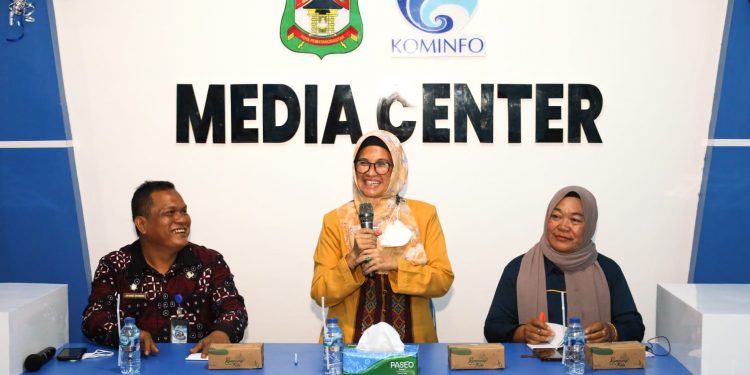 Ruangan media center diresmikan Wali Kota Pematang Siantar dr Susanti Dewayani SpA (f:ist/konstruktif)