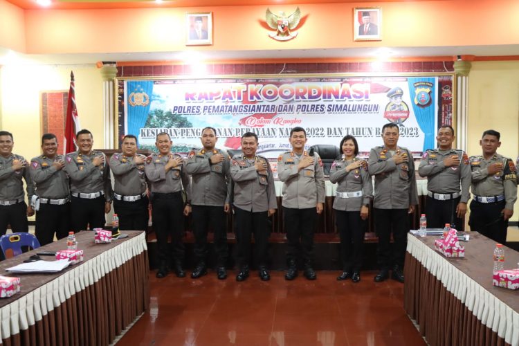 Kapolres Simalungun pimpin Rapat Koordinasi Polres Simalaungun bersama Polres Pematangsiantar (f:ist/konstruktif)