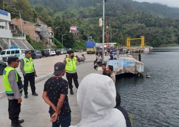 Kapolres Simalungun Cek Pelabuhan Penyeberangan Tiga Ras (f:ist/konstruktif)