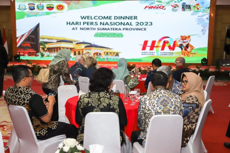 dr Susanti Dewayani SpA menghadiri acara Welcome Dinner Hari Pers Nasional (HPN) Tahun 2023 (f:ist/konstruktif)